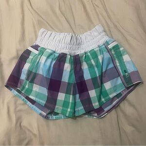 Lululemon Tracker Shorts Green & Purple Size 4